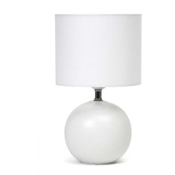 Lampa stołowa Platinet PLATINET TABLE LAMP LAMPA STOŁOWA E27 25W CERAMIC ROUND BASE 1,5 M CABLE WHITE [45671] 11231779 5907595456715
