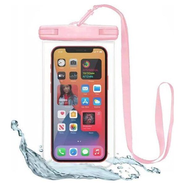 Tech-Protect Uniwersalne wodoszczelne etui Tech-Protect Universal Waterproof Case Pink 11238262 9589046924521