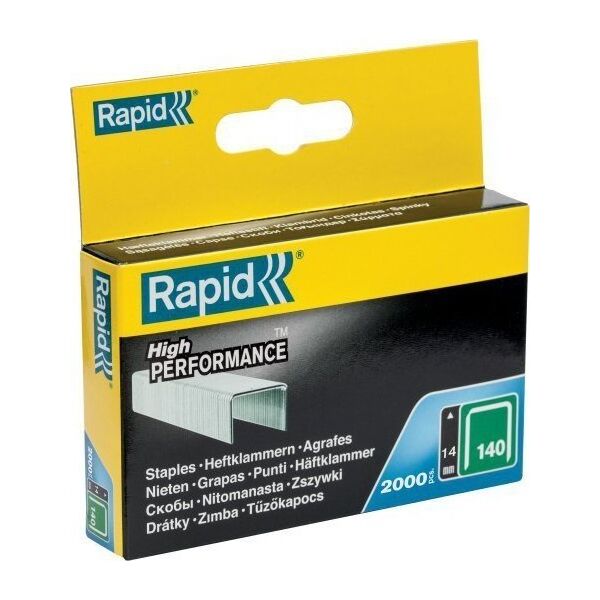 Rapid Zszywki Rapid z drutu płaskiego nr 140 (14 mm) - 2000 szt. 11240581 7313469140051