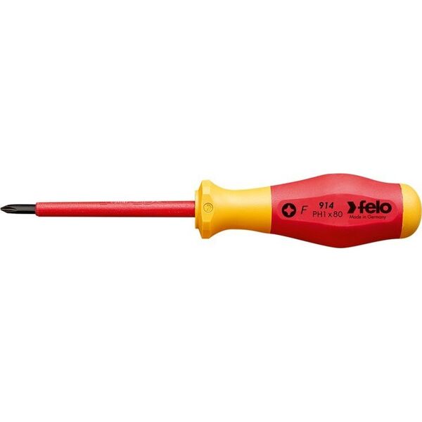 Felo Wkrętak krzyżowy PH 1  FELO - VDE 11246180 4007157647474