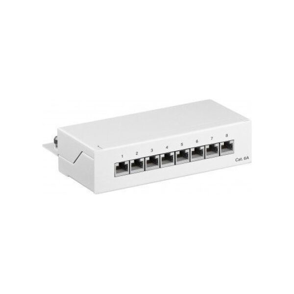 Goobay Patch panel biurkowy STP kat.6A 8-portowy 62067 11262897 4040849620676