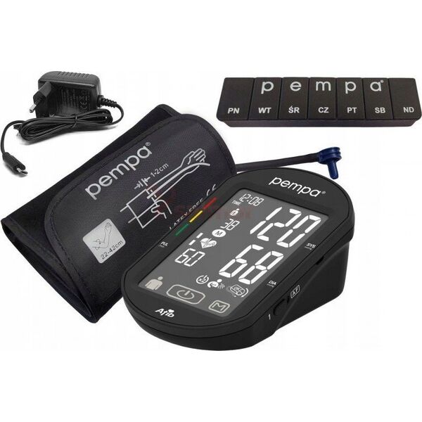 Ciśnieniomierz PEMPA PEMPA Ciśnieniomierz automatyczny BP200 AFIB TOUCH + zasilacz 11472273 5906874788240