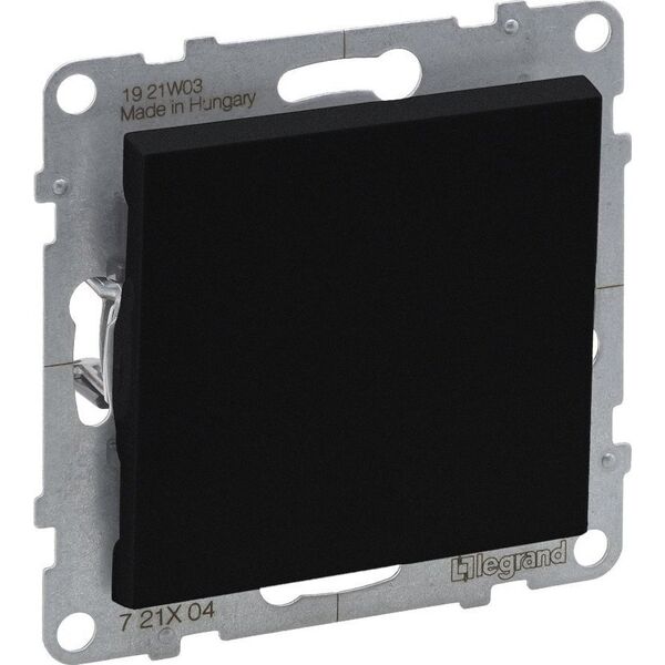 Legrand SUNO - Łącznik jednobiegunowy - 16 AX - 250 V~ - zaciski automatyczne, Czarny - Legrand 721404 himp 11636447 3414972041638