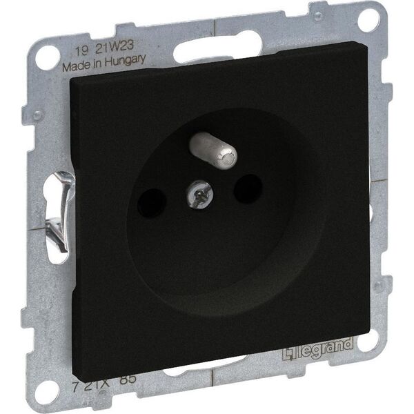 Legrand SUNO - Gniazdo 2P+Z - 16 A - 250 V~ - zaciski śrubowe, Czarny - Legrand 721485 himp 11636543 3414972045339