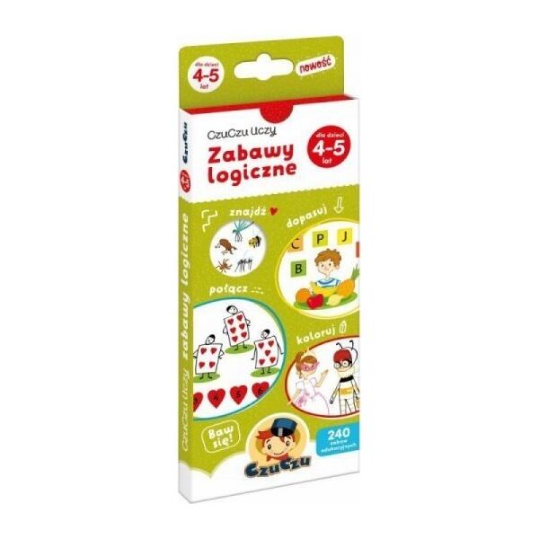 Bright Junior Media CzuCzu Uczy Zabawy logiczne dla dzieci od 4-5 lat 11638106 9788366762367