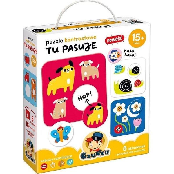 Bright Junior Media CzuCzu Puzzle kontrastowe Tu pasuje 11715104 5902983492009