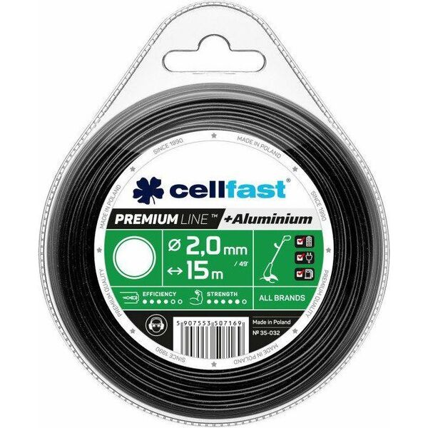 Cellfast ŻYŁKA TNĄCA PREMIUM 3,0mm / 80m OKRĄGŁA CELLFAST 11737545 5907553508425