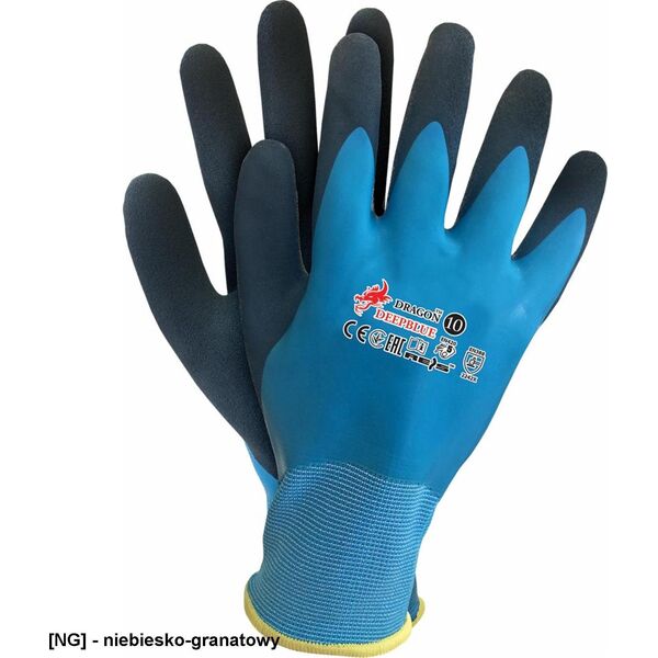 R.E.I.S. DEEPBLUE - Rękawice ochronne powlekane 9 11829417 5902973604221