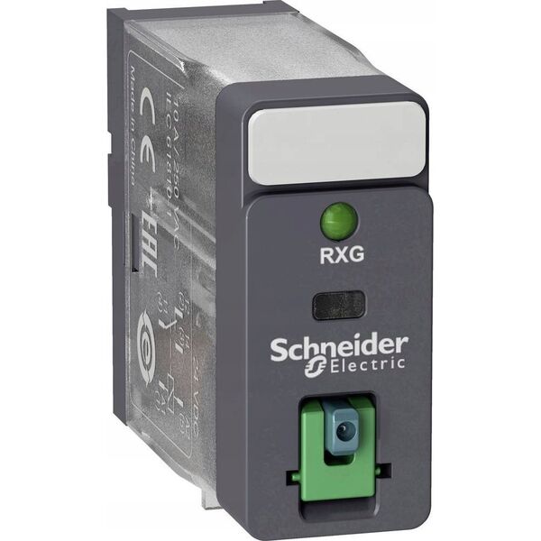 Schneider Przekaźnik interfejsowy z przyciskiem test LED 24VDC 10A 1c/o RXG12BD 11889558 3606480688737