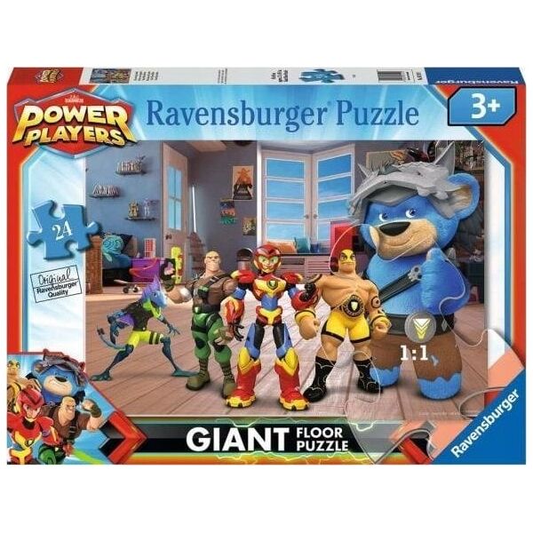 Ravensburger Puzzle 24el podłogowe Power Players Giant 031191 Ravensburger 11956683 4005556031191