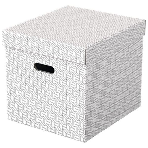 Esselte PUDŁO/PUDEŁKO OZDOBNE TEKTURA Z RECYKLINGU ESSELTE 320x315x365 BIAŁE 3szt. 12372705 4049793072333