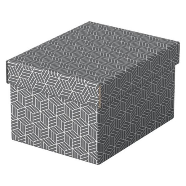 Esselte PUDŁO/PUDEŁKO OZDOBNE TEKTURA Z RECYKLINGU ESSELTE 200x150x255mm SZARE 3szt. 12372706 4049793072265