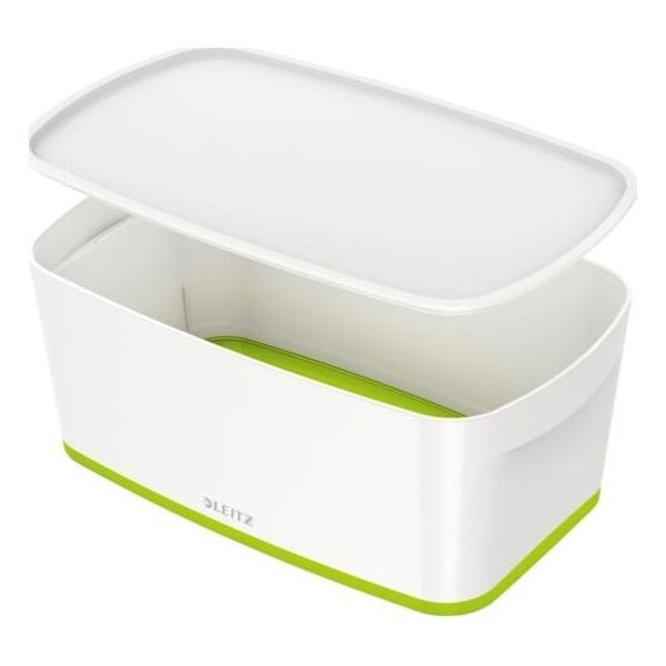 Leitz POJEMNIK MAŁY LEITZ MYBOX Z POKRYWKĄ BIAŁO-ZIELONY 12376397 4002432123629