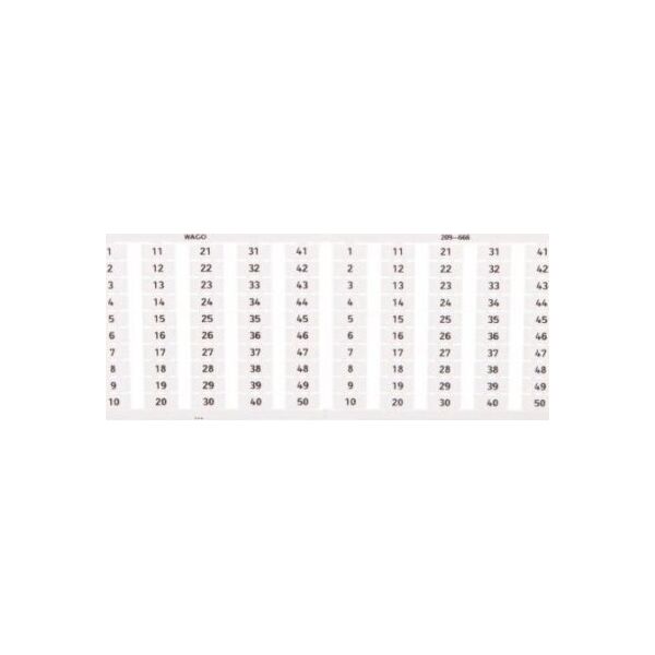 Wago Ramka z oznacznikami 2x 1-50 209-666 /5szt./ 12514171 4017332273442