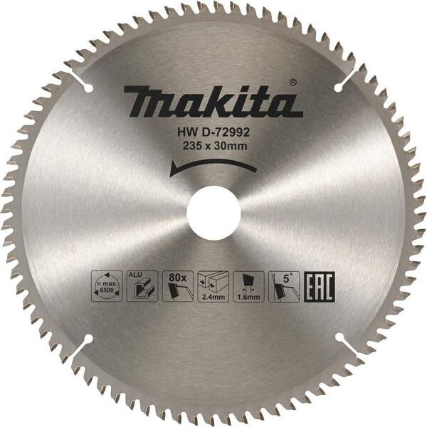 Makita MAKITA PIŁA TARCZOWA DO ALUMINIUM 235x30x80z ECONOMY 12553860 88381581806