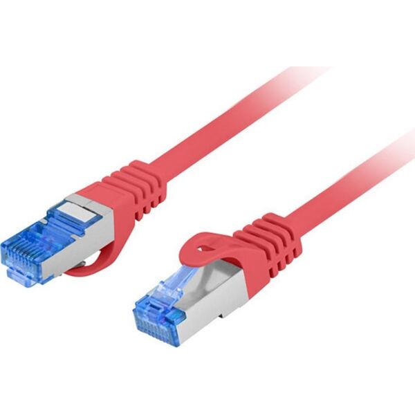 Lanberg PATCHCORD KAT.6A S/FTP LSZH CCA 0.25M CZERWONY FLUKE PASSED LANBERG 12615018 5901969435085
