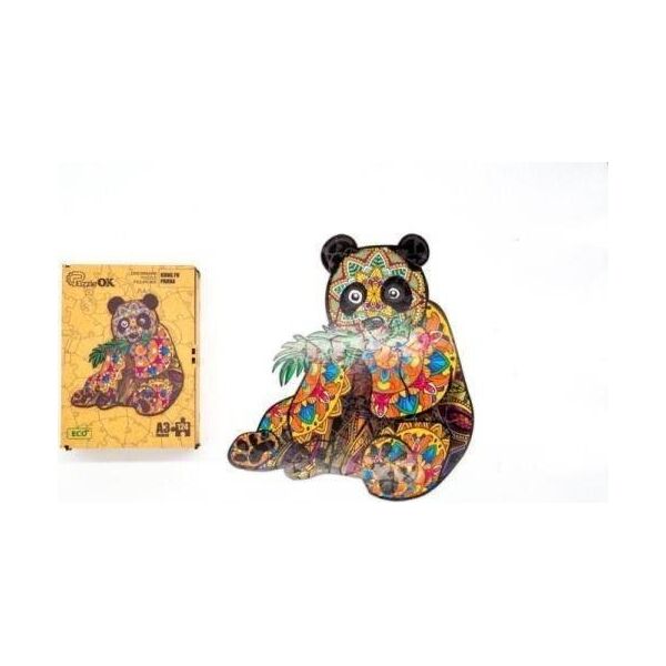 PuzzleOK Puzzle drewniane eko 124 Kung Fu Panda A3 12627945 4821993012117