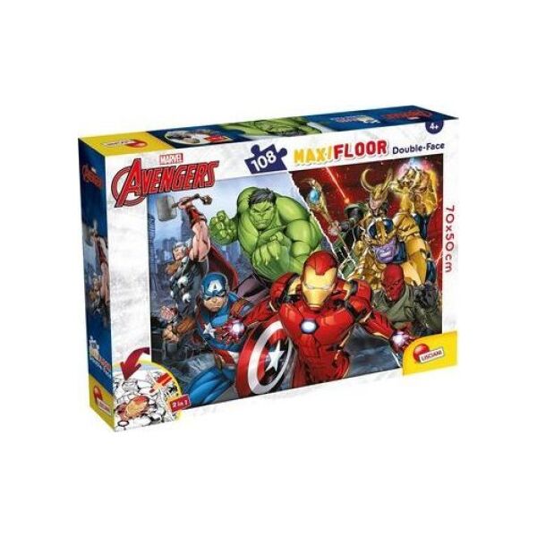 Lisciani LISCIANI MARVEL PUZZLE DF MAXI FLOOR 108 AVENGERS 12725591 8008324099771