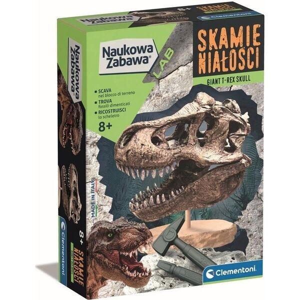 Clementoni Clementoni Naukowa zabawa. Skamieniałości. Czaszka T-Rexa 50790 12732373 8005125507900