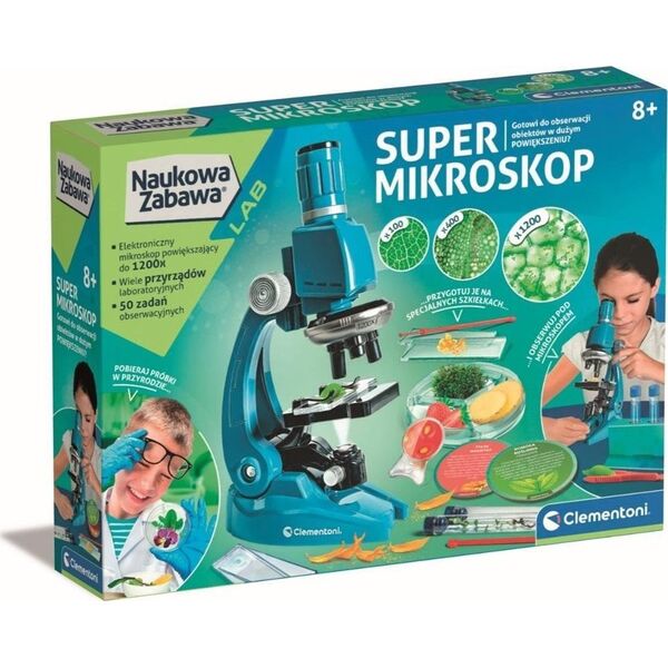Clementoni Clementoni Naukowa zabawa. Super mikroskop 50755 12732374 8005125507559
