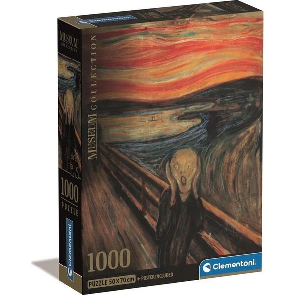 Clementoni CLE puzzle 1000 Compact Museum L_UrloDiMunch 39791 12736125 8005125397914