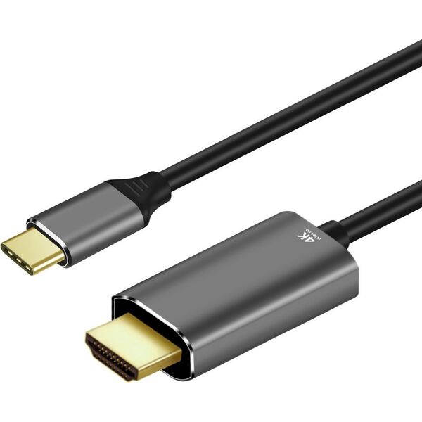 Kabel USB Art USB-C - HDMI 1.8 m Czarno-szary (KABUSBC OEM-C4-2) 12773938 5906721171263