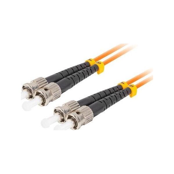 Lanberg Patchcord światłowodowy Lanberg MM ST/UPC-ST/UPC DUPLEX 3.0MM OM2 50/125 LSZH 15m pomarańczowy 12833966 5901969437737