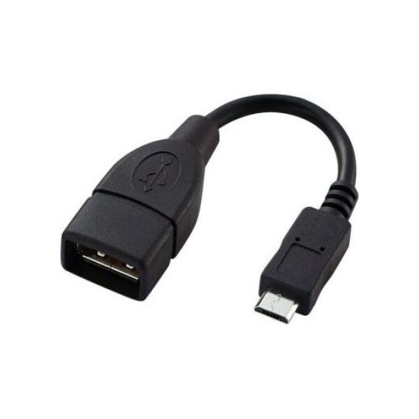 Kabel USB Omega USB-A - microUSB 0.15 m Czarny (OUOTG) 12856525 5907595418386