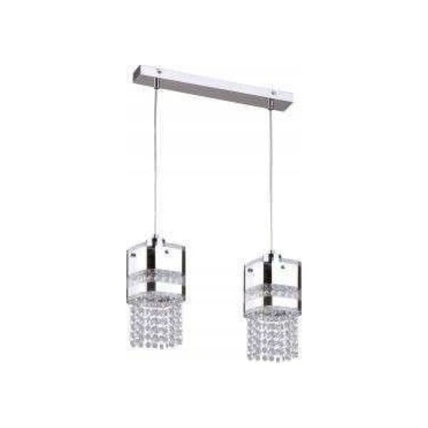 Lampa wisząca KRIS Krislamp Sfera Kr171-2L lampa wisząca zwis 2X40W E27 chrom 12897319 5907582566267