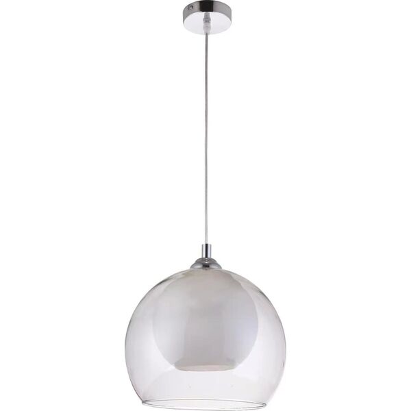 Lampa wisząca KRIS Krislamp Loko KR 399-1L lampa wisząca zwis 1x40W E27 transparentna/chrom 12897331 5907582569275