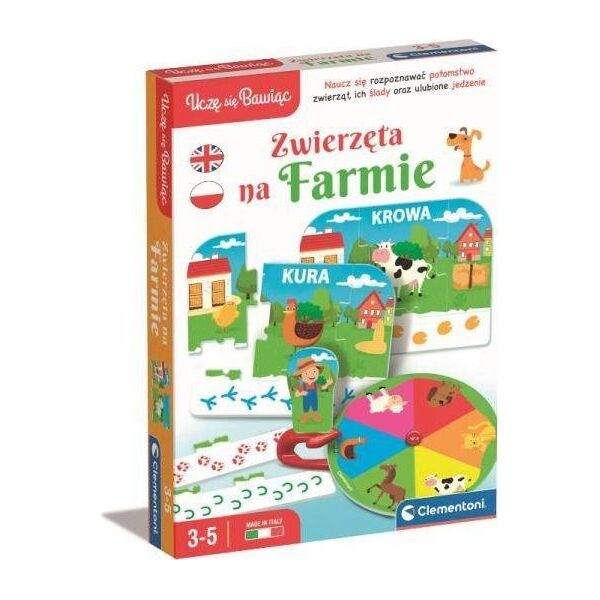 Clementoni Ucz? si? bawi?c. Zwierz?ta na farmie 12992595 8005125507689