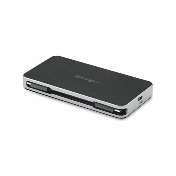 HUB USB Kensington HUB USB Kensington Replicador móvil 4K dual USB-C sin controladores UH1460P con alimentación pass-through de 85 W Czarny/Srebrzy 13034815 85896369011