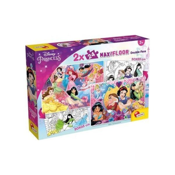 Lisciani LISCIANI DISNEY PUZZLE MAXIFLOOR 2 X 24 PRINCESS 13048594 8008324091720