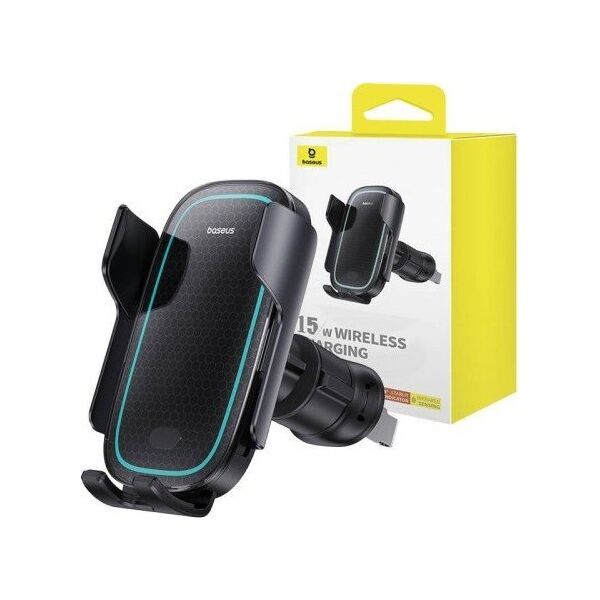 Baseus Uchwyt samochodowy z ładowarką Baseus MilkyWay Pro 15W (czarny) 13097253 6932172635923