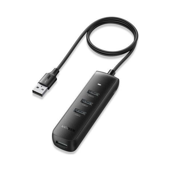 HUB USB Ugreen Adapter 4w1 UGREEN CM416 Hub USB do 4x USB 1m (czarny) 13112843 6941876226887