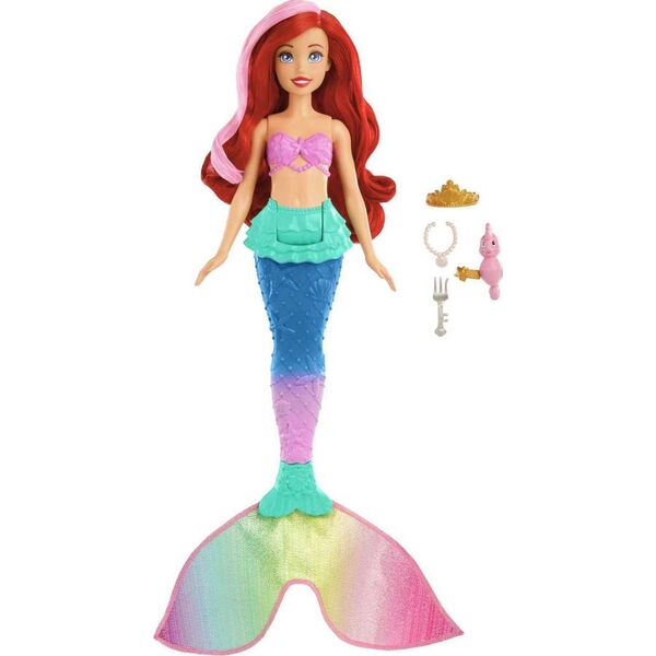 Mattel Disney Princess Swim & Splash Ariel Lalka zmieniająca kolor 13116891 194735156306