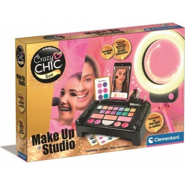 Clementoni Zestaw do makijażu Crazy Chic Studio MakeUp 13135621 8005125166534