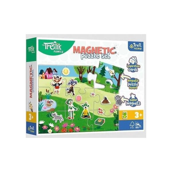Trefl Puzzle magnetyczne Treflikowy dzień TREFL 13146995 5900511931662