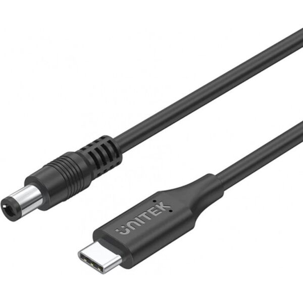Kabel USB Unitek USB-C - DC 5.5 mm 1.8 m Czarny (C14119BK-1.8M) 13154169 4894160049988