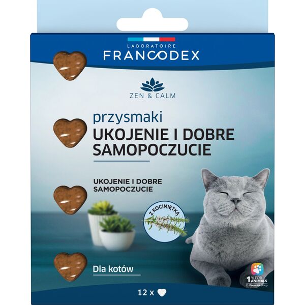 Francodex FRANCODEX PL Przysmak antystresowy dla kota z kocimiętką 12 szt. 13300796 3283021796047