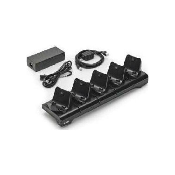 Zebra 5-slot printer docking cradle| ZQ300 Series| includes power supply and EU power cord 13332837 8596375042711
