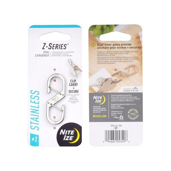 NiteIze Nite Ize - Podwójny karabińczyk Z-Series - Stalowy 13431912 94664053496
