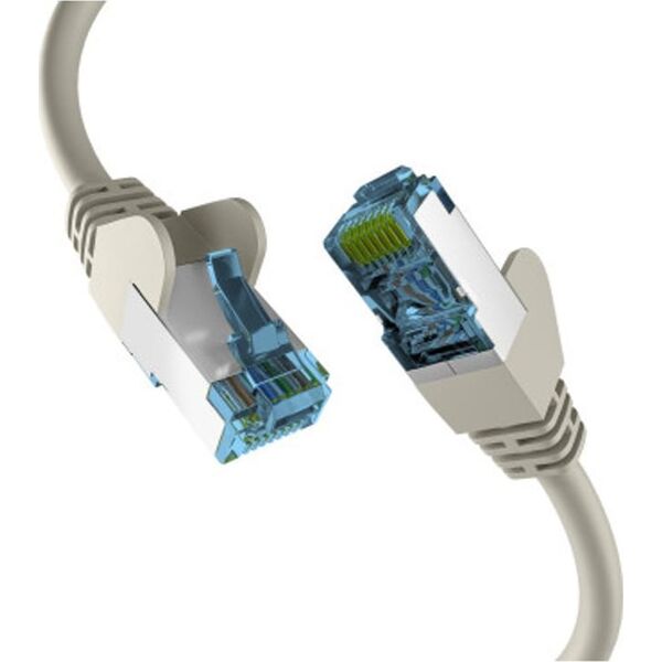 EFB EFB Netzwerkkabel CAT6a S/FTP PIMF mit CAT7 Rohkabel 10 Gigabit Ethernet Kupfer 1,5m grau 13432935 4049759289690