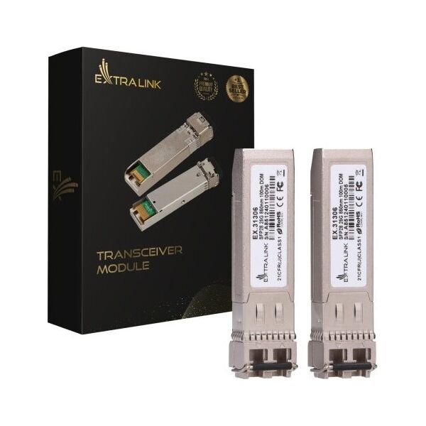 Moduł SFP ExtraLink EXTRALINK SFP28 25G 850NM MM 100M LC DUPLEX 2-PACK 13453889 5906168631306