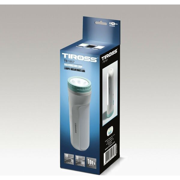 Latarka Tiross TIROSS LATARKA ŁADOWALNA LED 1W LED COB TS1857 13495988 5901698507183