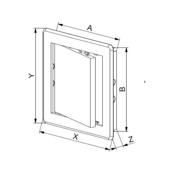AWENTA Awenta DT14CZ drzwiczki rewizyjne plastikowe czarne 13516569 5902729776998