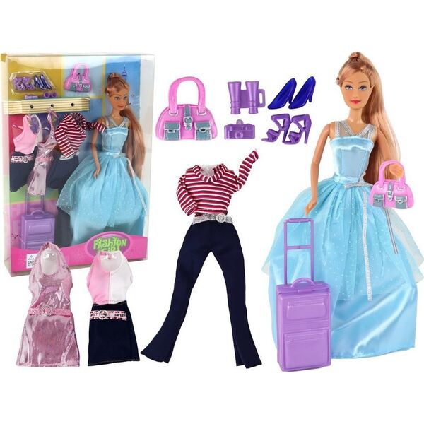 LeanToys Zestaw Lalka Z Przebraniem Walizka Torebka Przygoda 13674697 5905515352321
