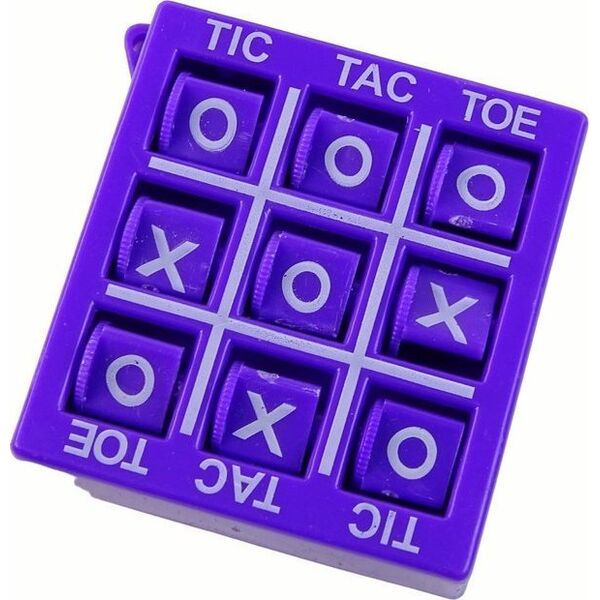LeanToys Gra Kółko i Krzyżyk 4,5 cm Fioletowa 13675113 5905679075494