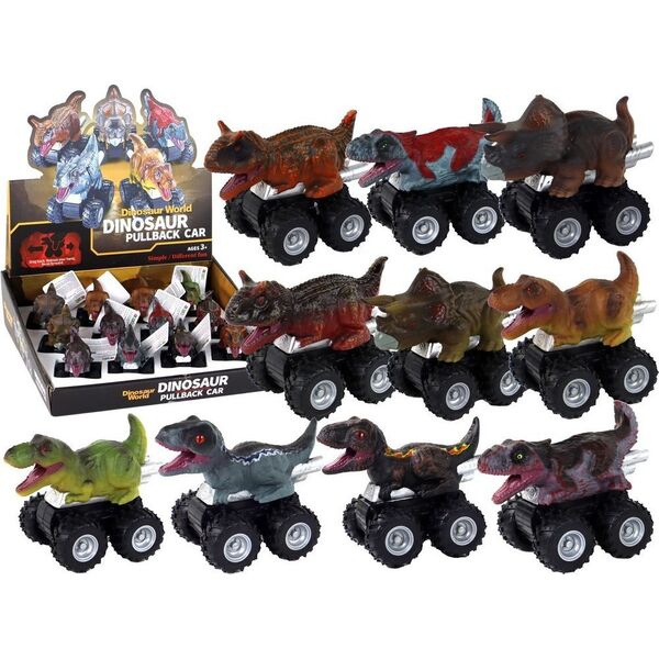 LeanToys Autko Dinozaur z Napędem Frykcyjnym Różne Gatunki Kolory 13675161 5905679077207