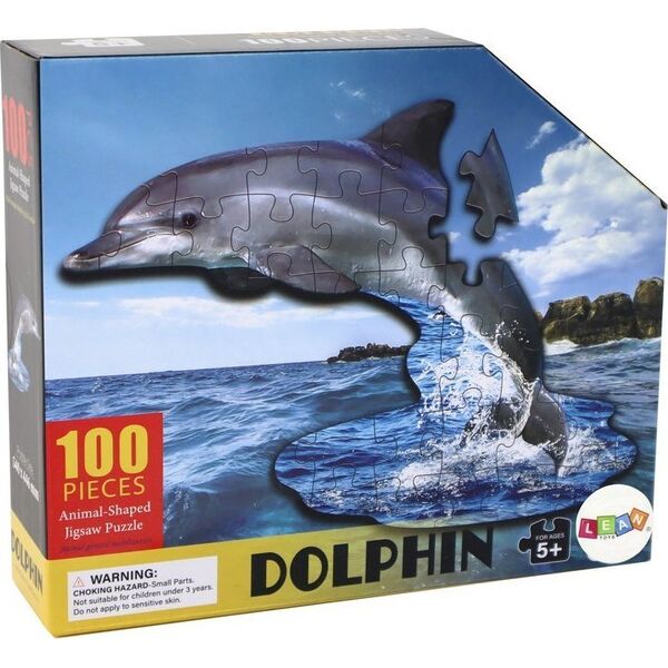 LeanToys Puzzle 100 Elementów Motyw Delfina Zwierzęta Morskie 13675345 5905884450161